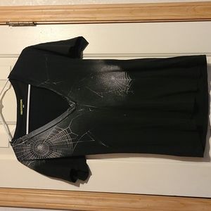 Vintage spider web low cut top
